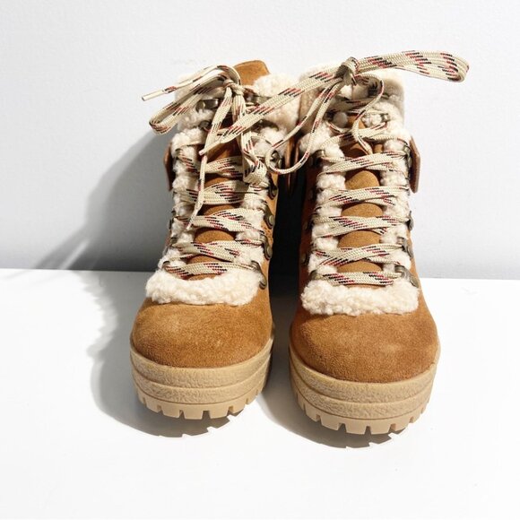 See by Chloé Women's Eileen Shearling Hiking Boots Sie 39 - Picture 2 of 9